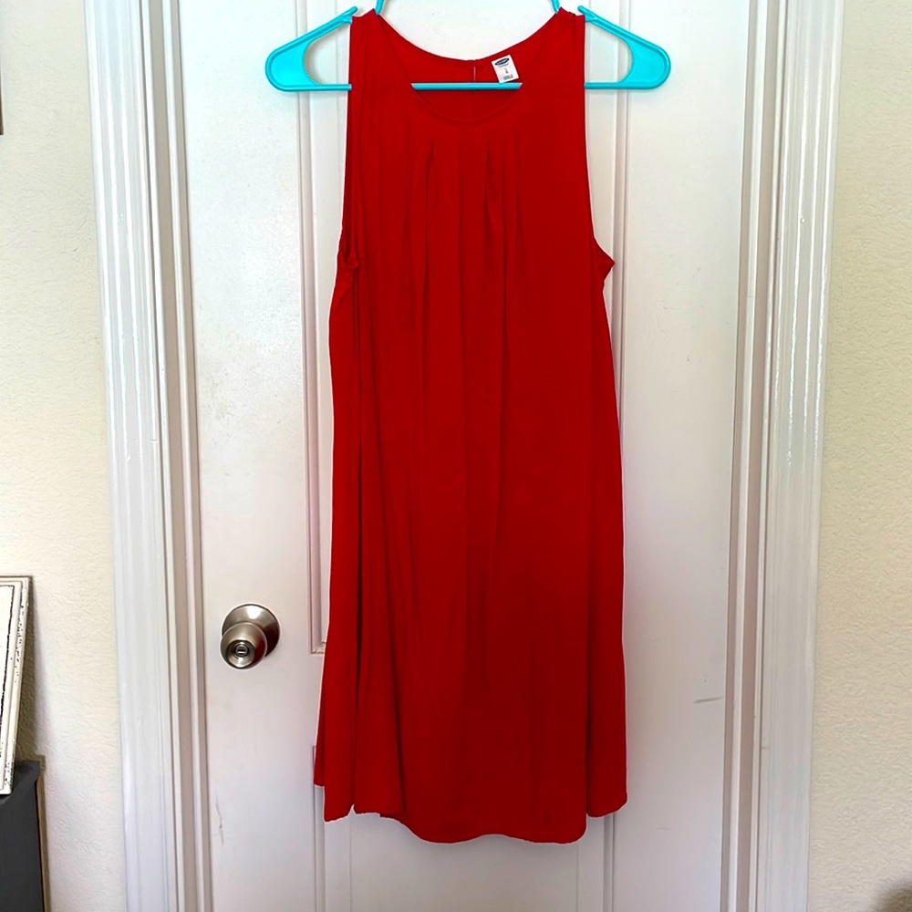Old Navy red swing dress